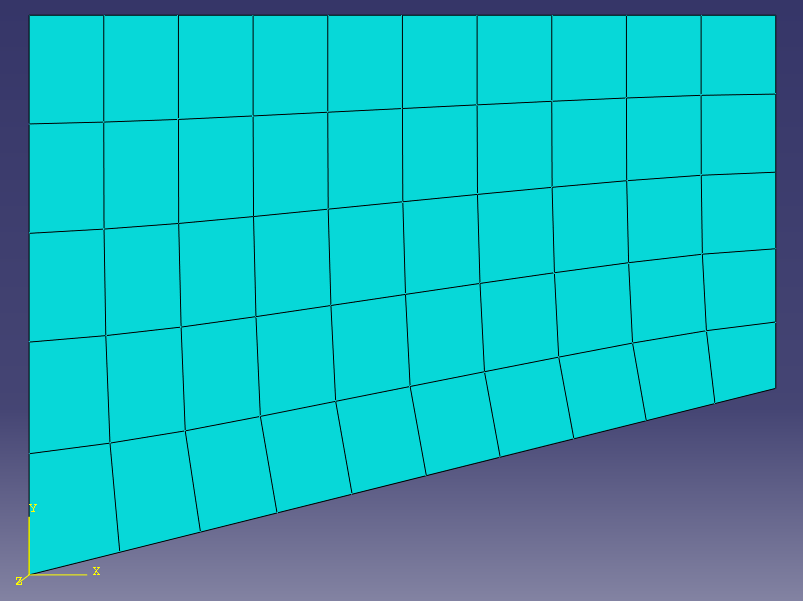 Automatycznie zostanie wygenerowana siatka. Jeśli chcemy zmienić siatkę, w menu Mesh wybieramy Delete Instance Mesh, a następnie w miarę potrzeb zmieniamy poszczególne parametry, np.