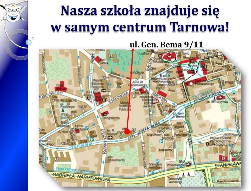 samym centrum