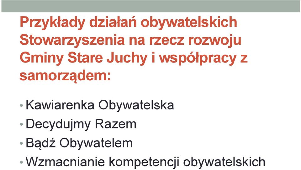 samorządem: Kawiarenka Obywatelska Decydujmy Razem