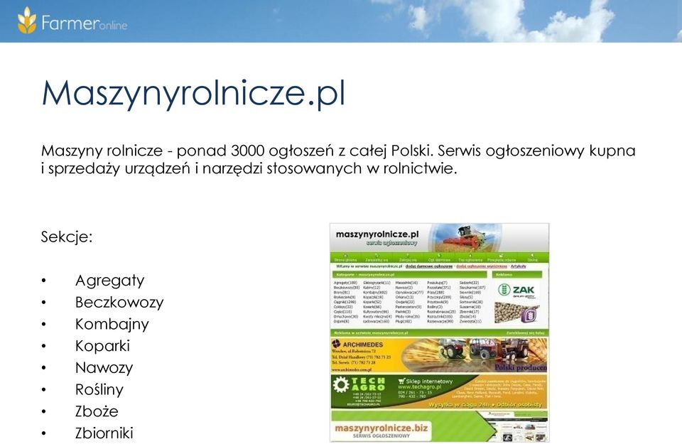 Serwis ogłoszeniowy kupna i sprzedaży urządzeń i