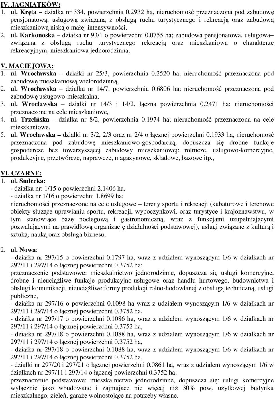 Karkonoska działka nr 93/1 o powierzchni 0.