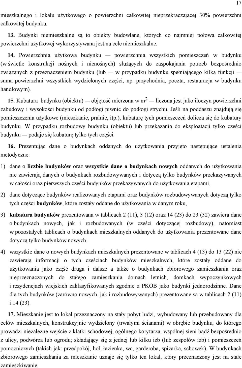 Powierzchnia użytkowa budynku powierzchnia wszystkich pomieszczeń w budynku (w świetle konstrukcji nośnych i nienośnych) służących do zaspokajania potrzeb bezpośrednio związanych z przeznaczeniem