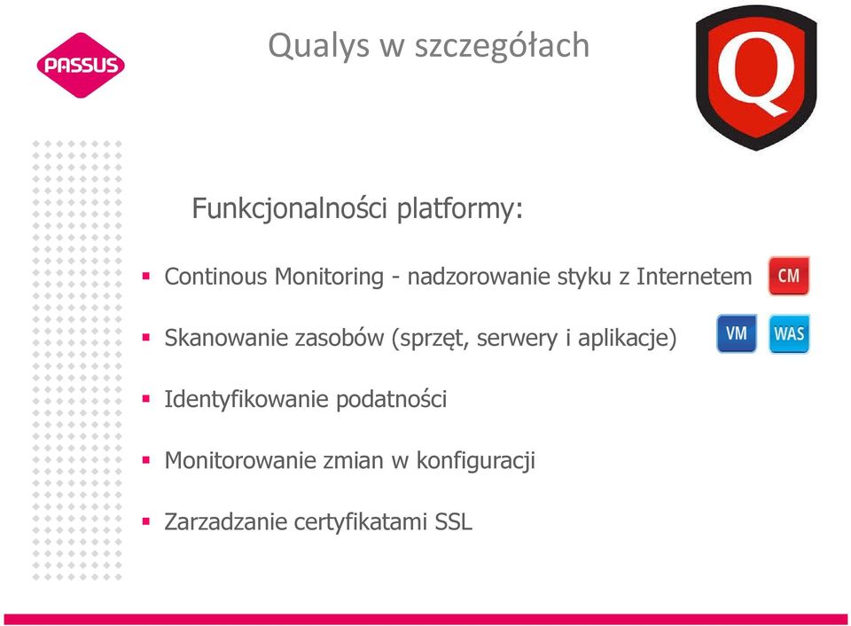 zasobów (sprzęt, serwery i aplikacje) Identyfikowanie