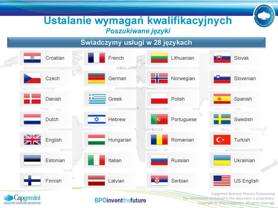 Spanish Dutch Hebrew Portuguese Swedish English Hungarian Romanian Turkish Estonian Italian