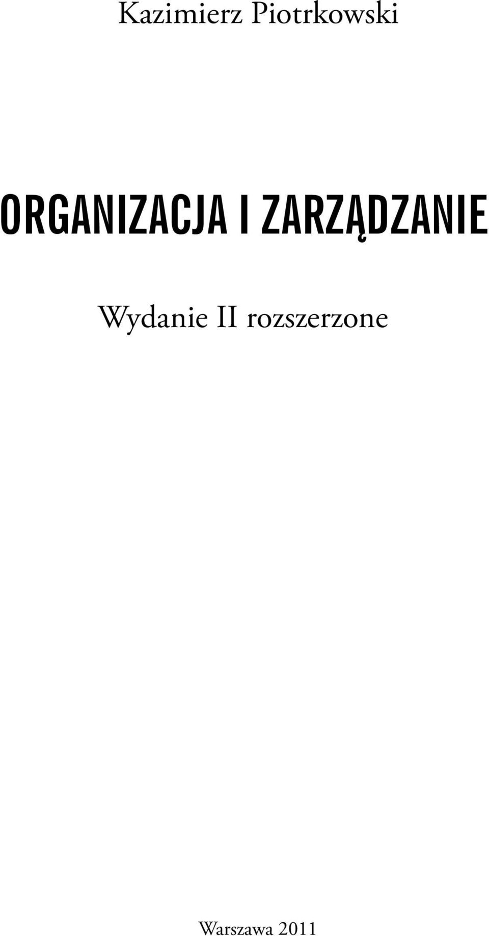 Organizacja i