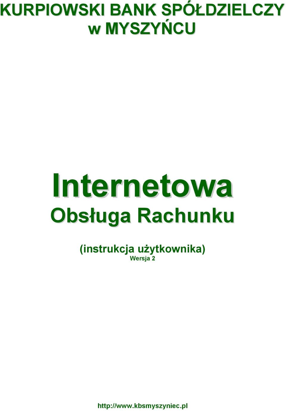 Rachunku (instrukcja