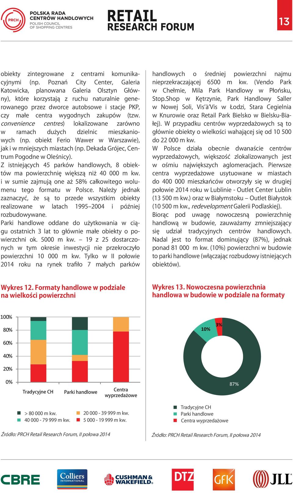 convenience centres) lokalizowane zarówno w ramach dużych dzielnic mieszkaniowych (np. obiekt Ferio Wawer w Warszawie), jak i w mniejszych miastach (np. Dekada Grójec, Centrum Pogodne w Oleśnicy).