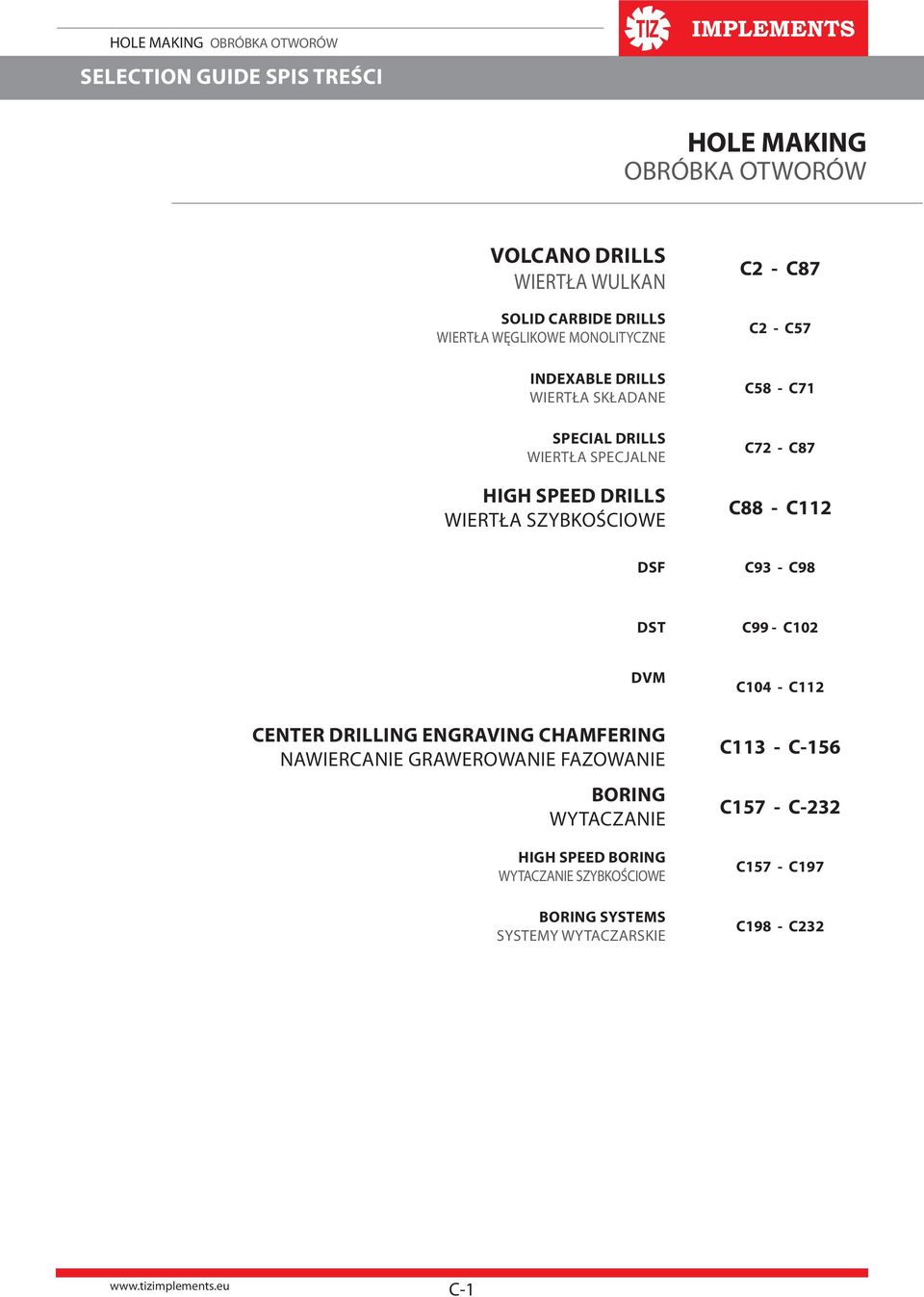 C112 DSF C93 - C98 DST C99 - C102 DVM CENTER DRILLING ENGRAVING CHAMFERING NAWIERCANIE GRAWEROWANIE FAZOWANIE BORING WYTACZANIE HIGH