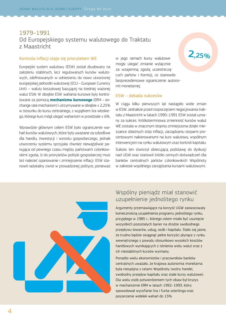 ESW. W obrębie ESW wahania kursowe były kontrolowane za pomocą mechanizmu kursowego (ERM exchange rate mechanism) i utrzymywane w obrębie ± 2,25% w stosunku do kursu centralnego, z wyjątkiem lira
