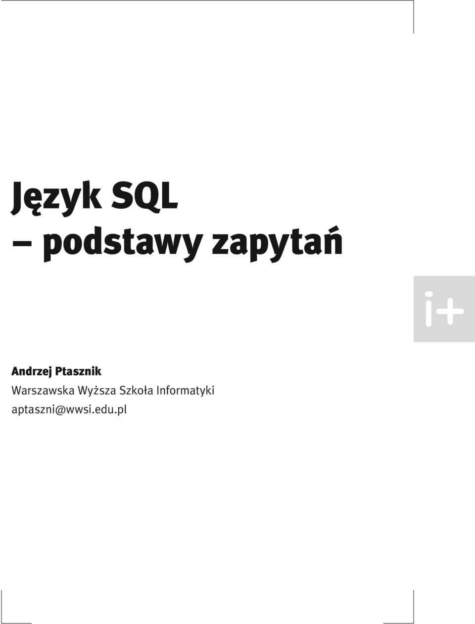 Warszawska Wyższa Szkoła
