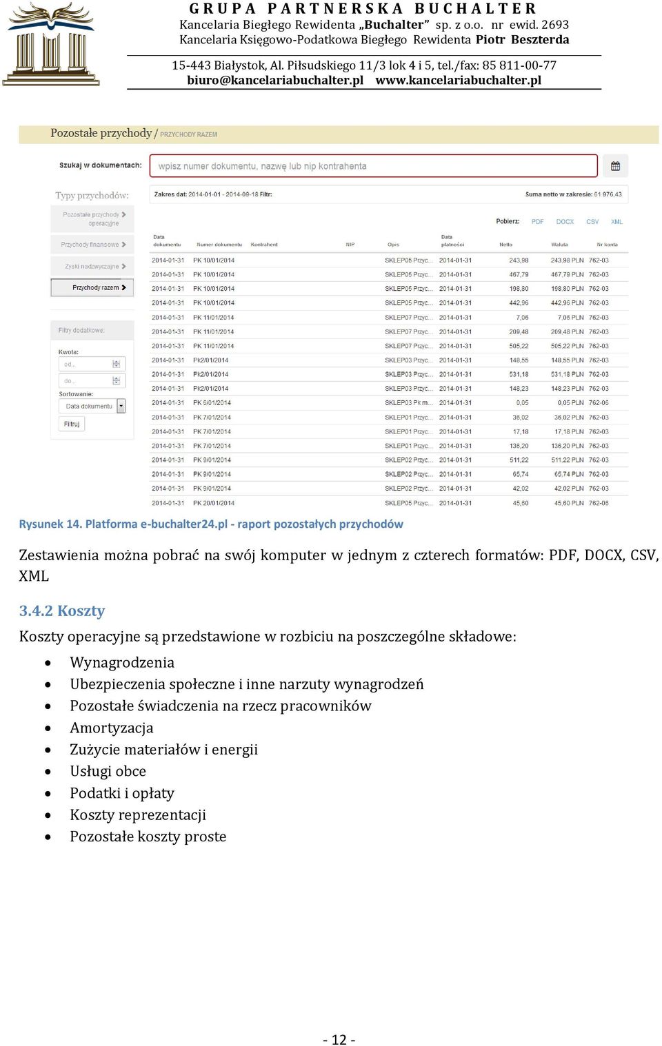 CSV, XML 3.4.