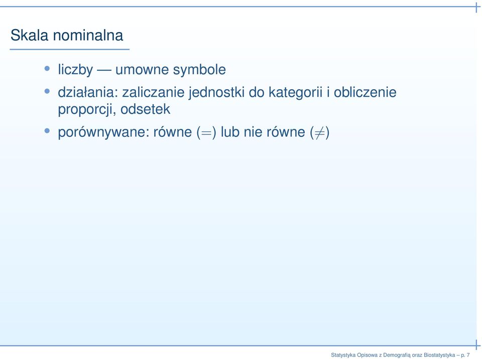 i obliczenie proporcji, odsetek porównywane: