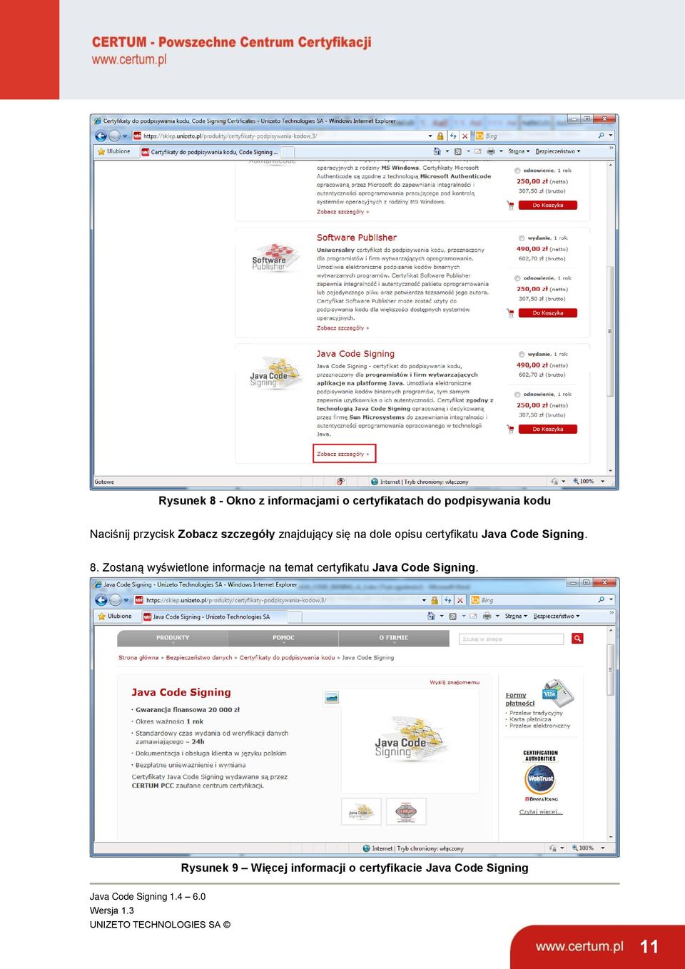 Java Code Signing. 8.