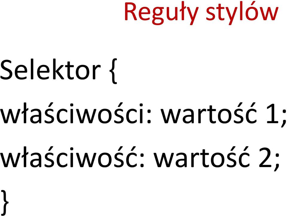 właściwości: