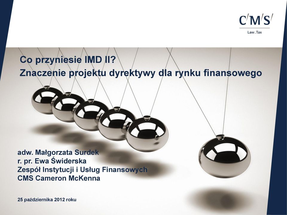 finansowego adw. Małgorzata Surdek r. pr.
