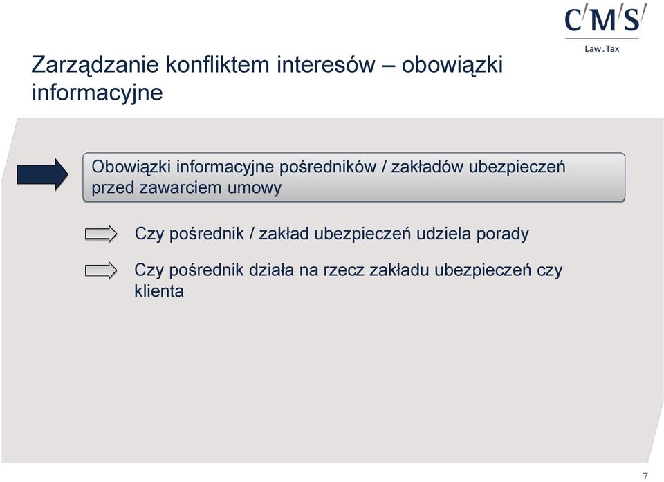 przed zawarciem umowy Czy pośrednik / zakład ubezpieczeń