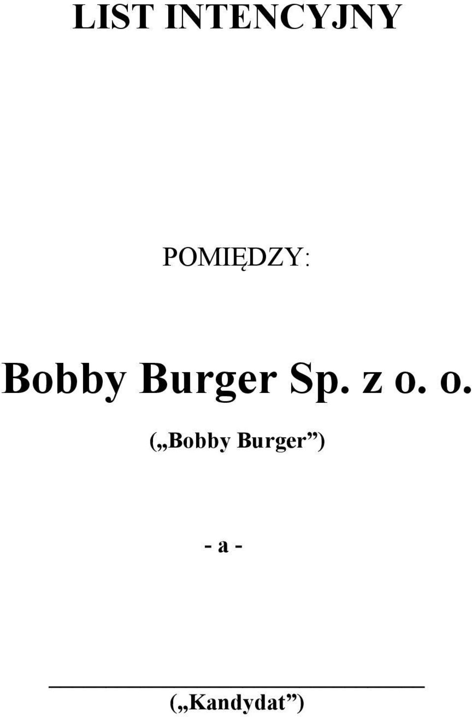 Burger Sp. z o.