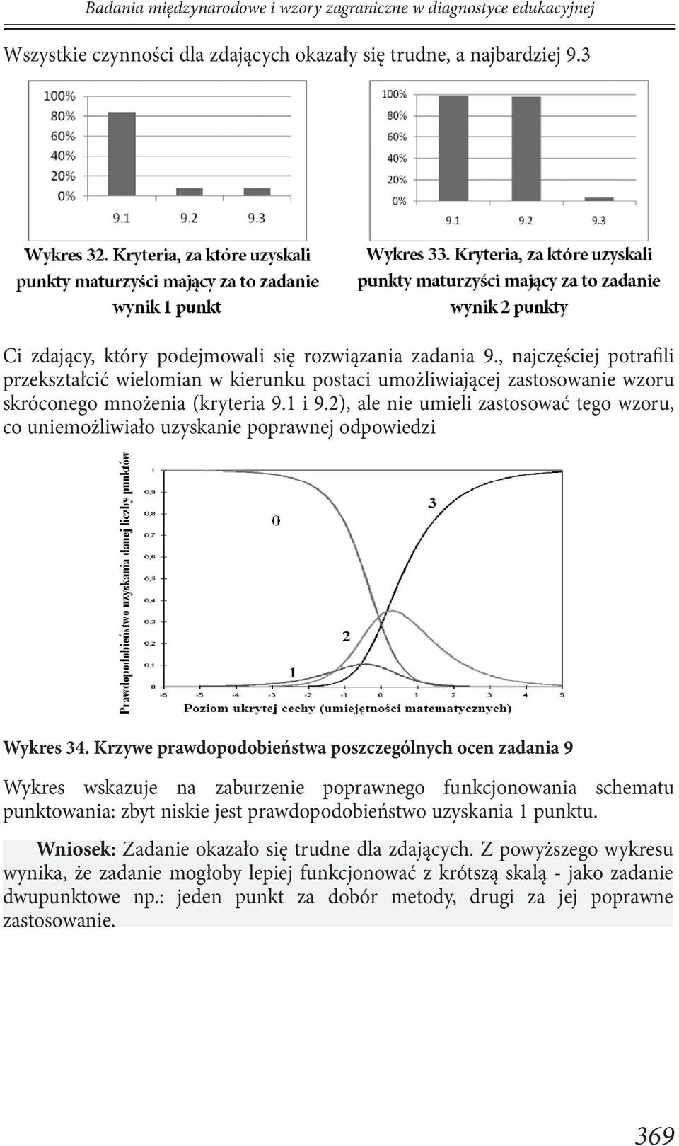 2), ale nie umieli zastosować tego wzoru, co uniemożliwiało uzyskanie poprawnej odpowiedzi Wykres 34.