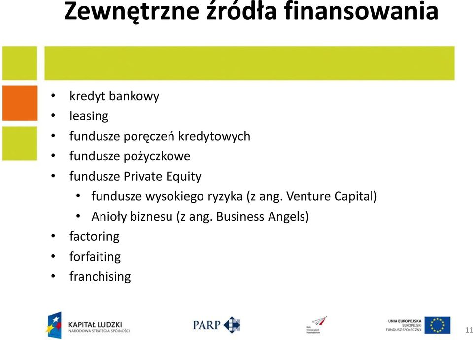 Equity fundusze wysokiego ryzyka (z ang.