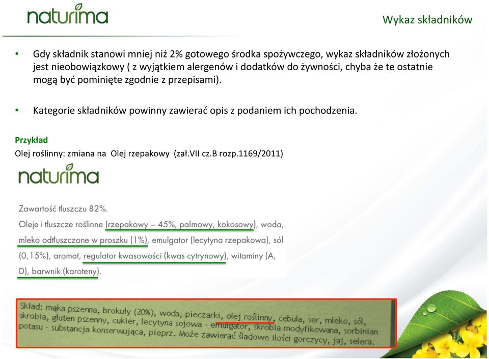 ostatnie mogą być pominięte zgodnie z przepisami).