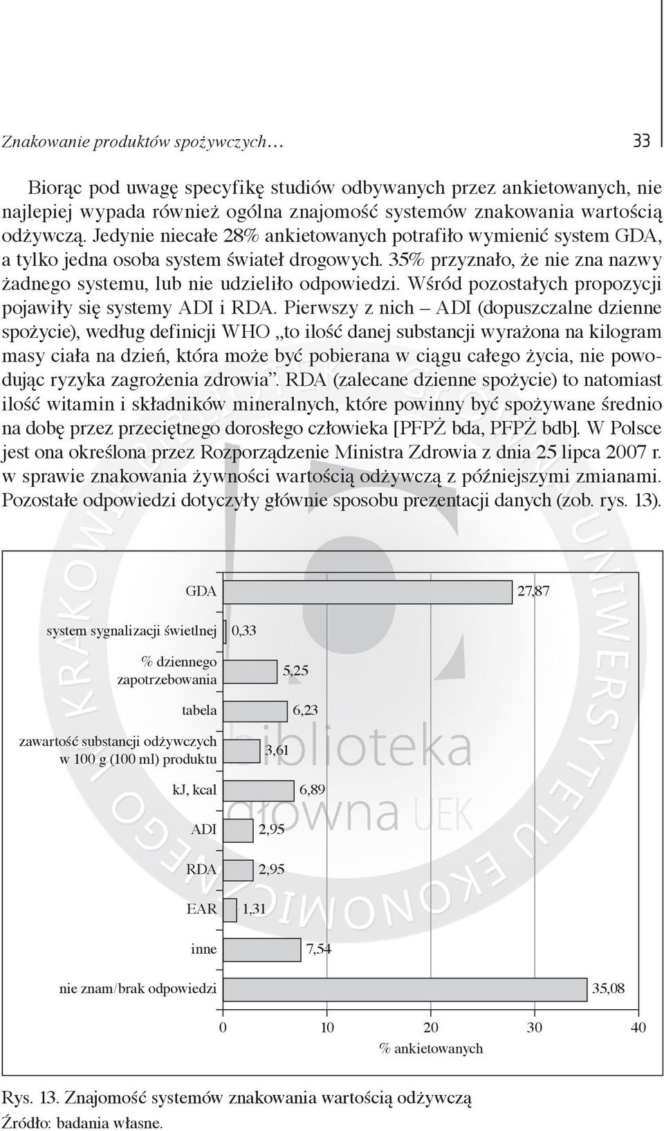 Wśród pozostałych propozycji pojawiły się systemy ADI i RDA.