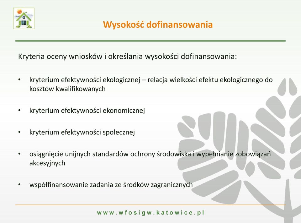 kryterium efektywności ekonomicznej kryterium efektywności społecznej osiągnięcie unijnych