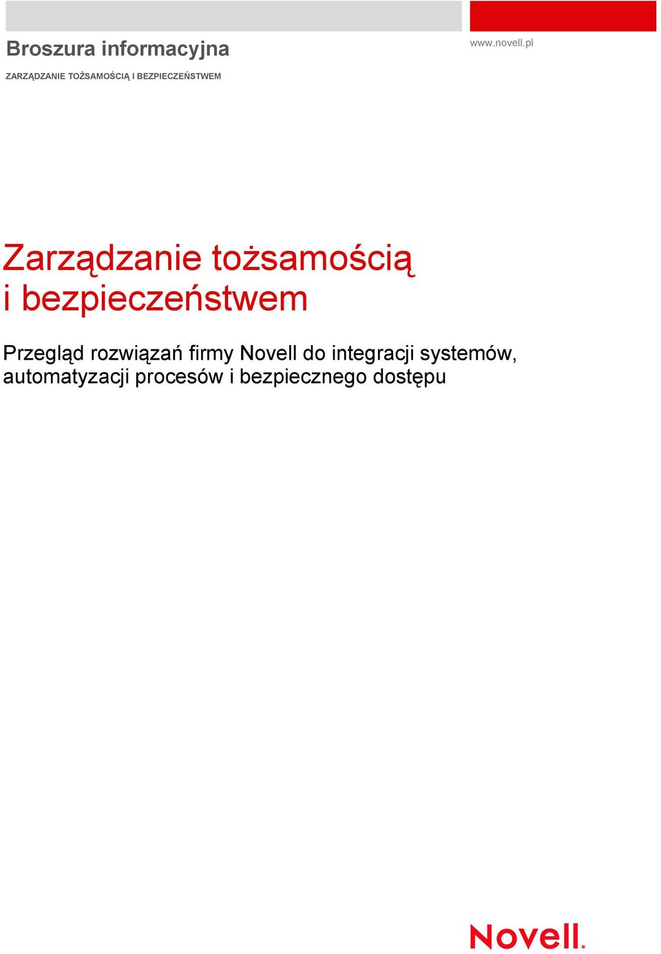 Zarządzanie tożsamością i bezpieczeństwem Przegląd