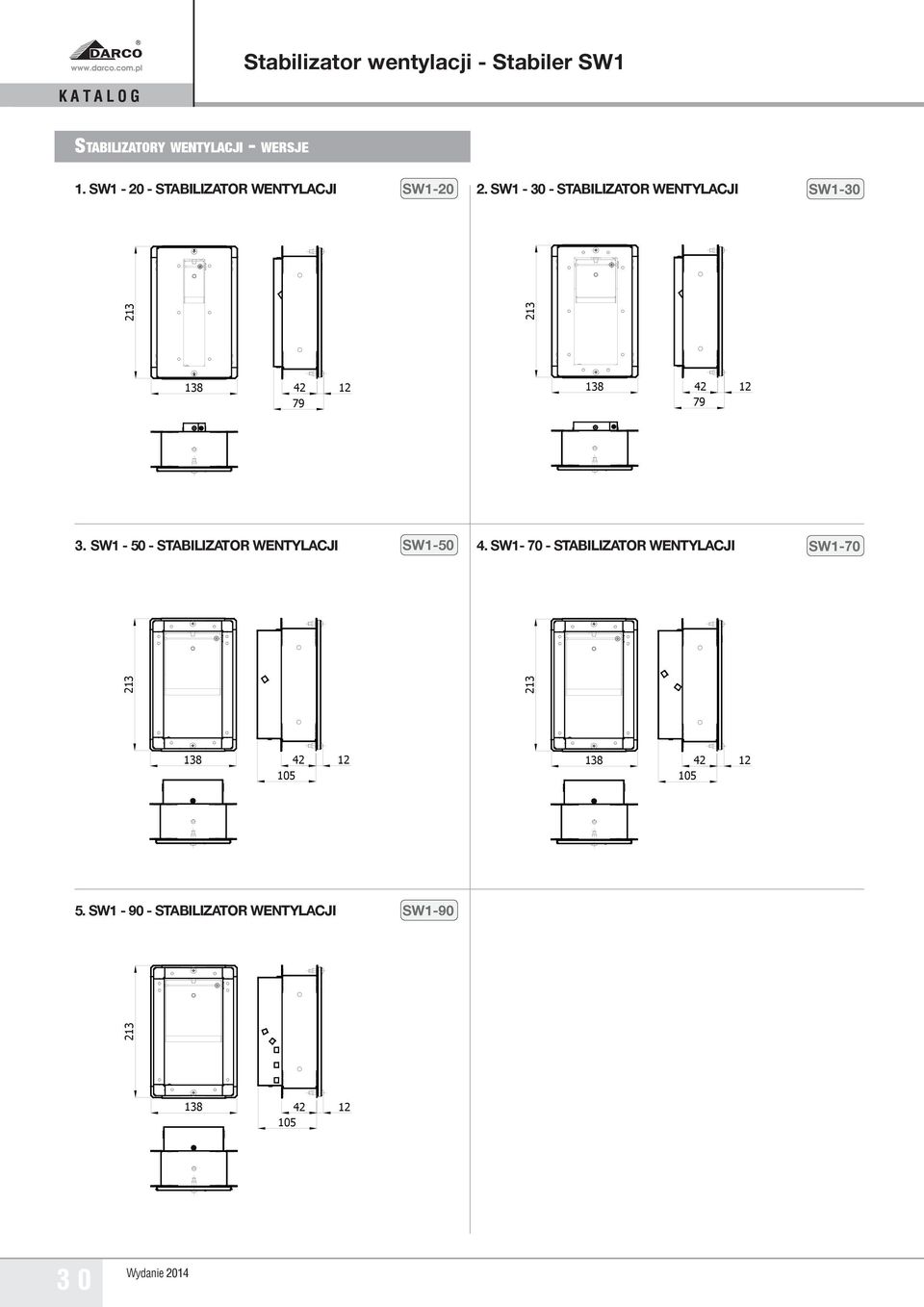 SW1-30 - STABILIZATOR WENTYLACJI SW1-30 138 42 12 79 138 42 12 79 3.