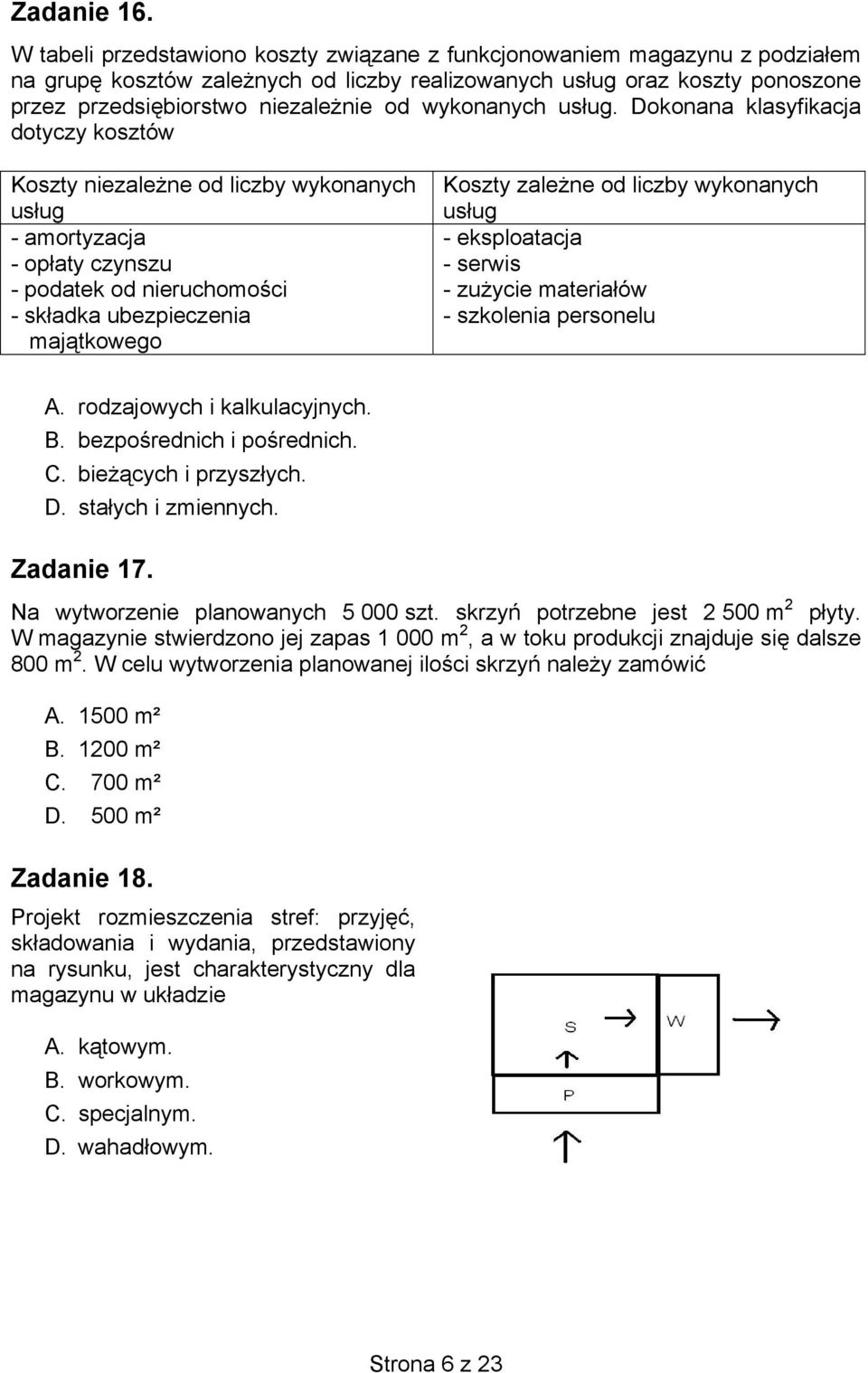 wykonanych usług.