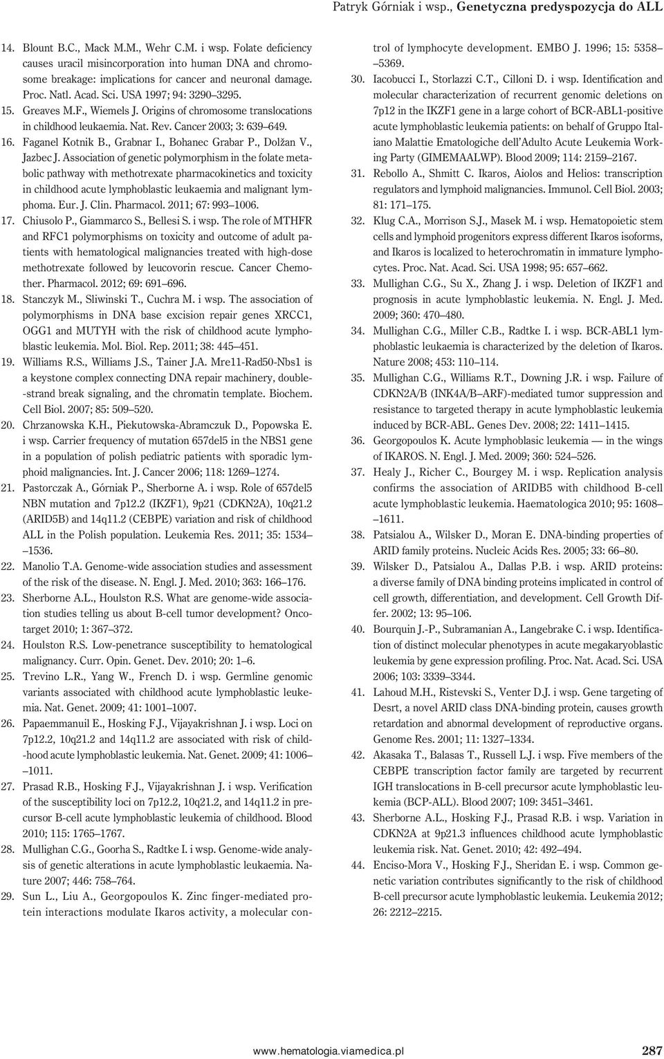 , Grabnar I., Bohanec Grabar P., Dolžan V., Jazbec J.