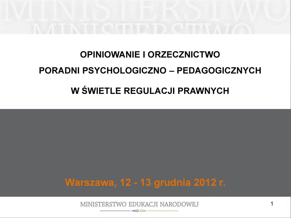 PEDAGOGICZNYCH W ŚWIETLE