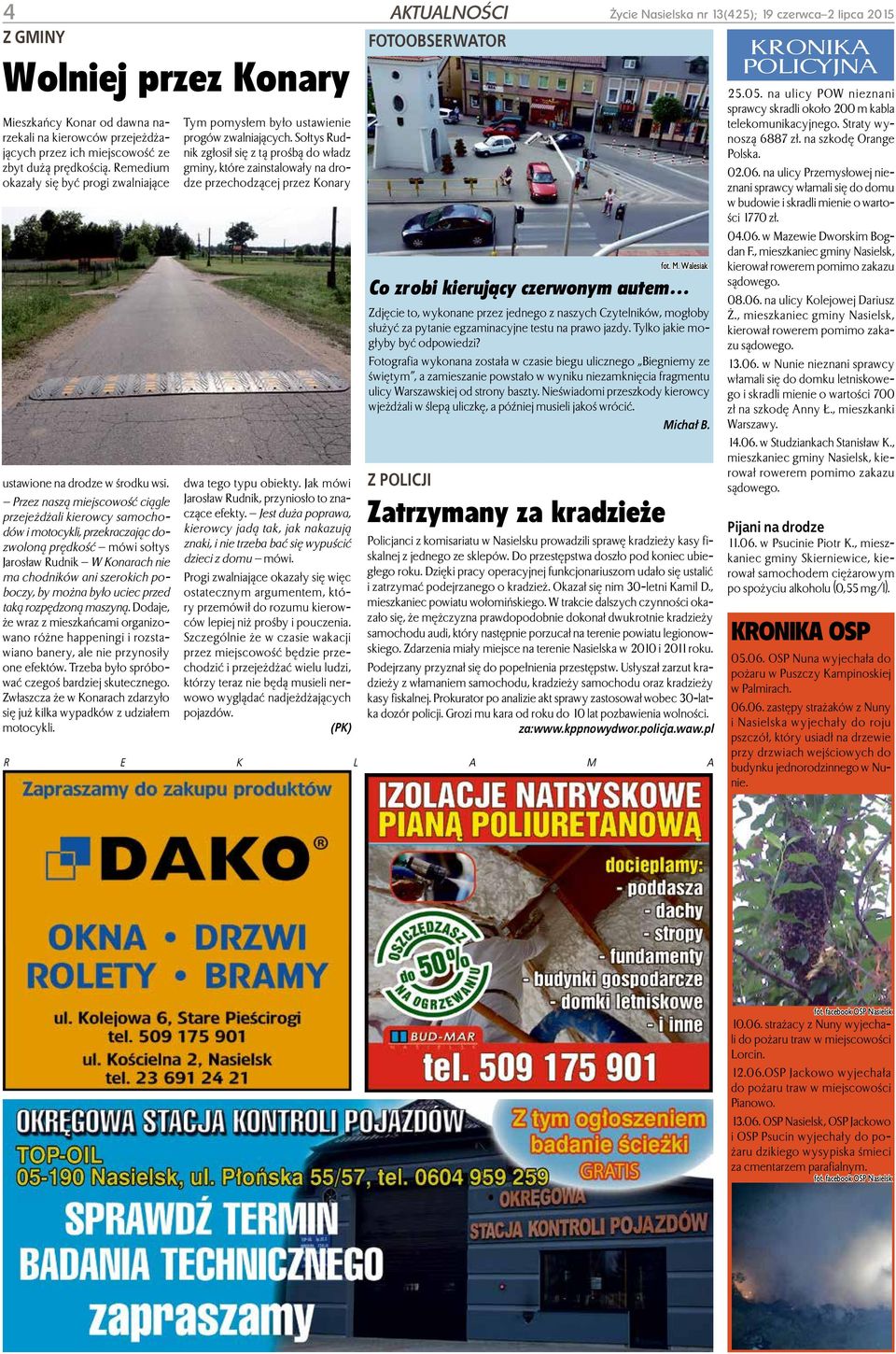 Datowanie testu drzwi