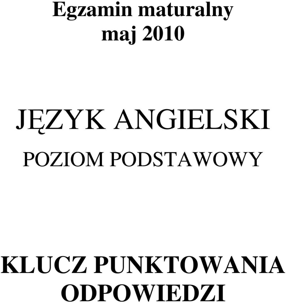 POZIOM PODSTAWOWY