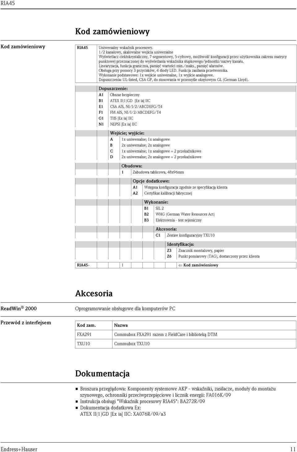 wskaźnika słupkowego/jednostki/nazwy kanału. Linearyzacja, funkcja graniczna, pamięć wartości min./maks., pamięć alarmów. Obsługa przy pomocy 3 przycisków, 4 diody LED. Funkcja zasilania przetwornika.