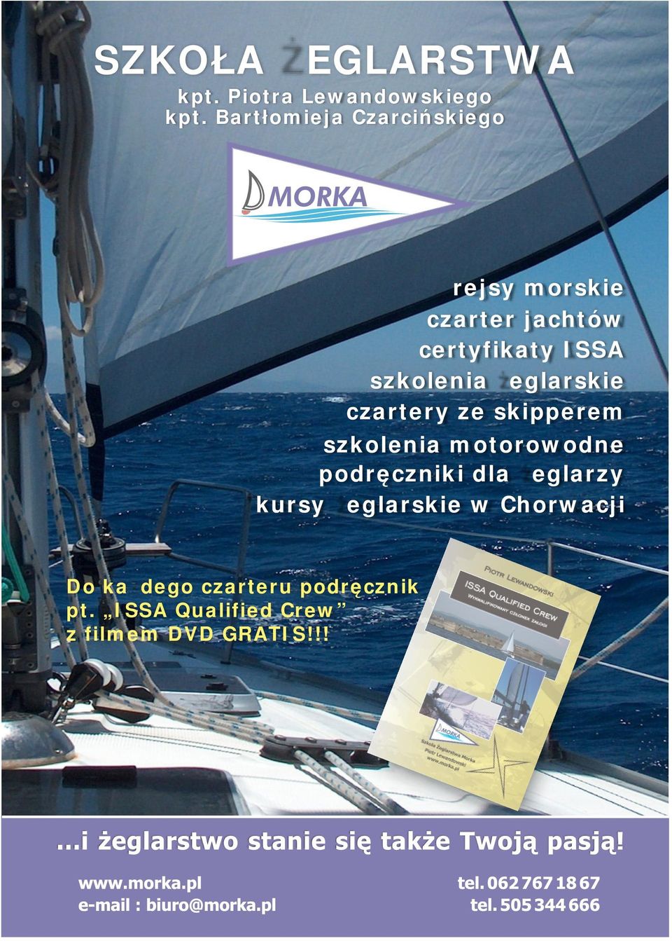 szkolenia żeglarskie czartery ze skipperem szkolenia motorowodne podręczniki