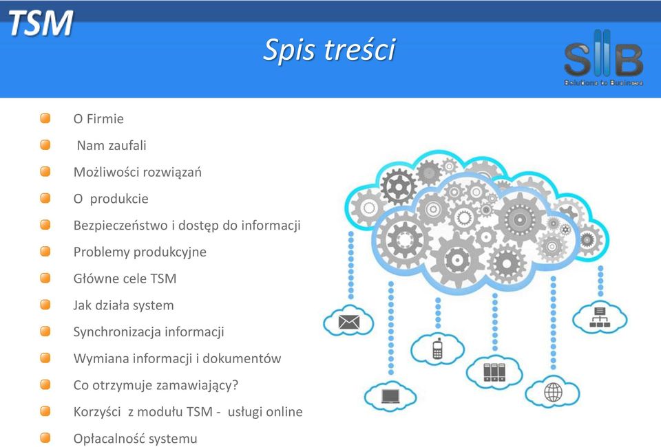 Jak działa system Synchronizacja informacji Wymiana informacji i