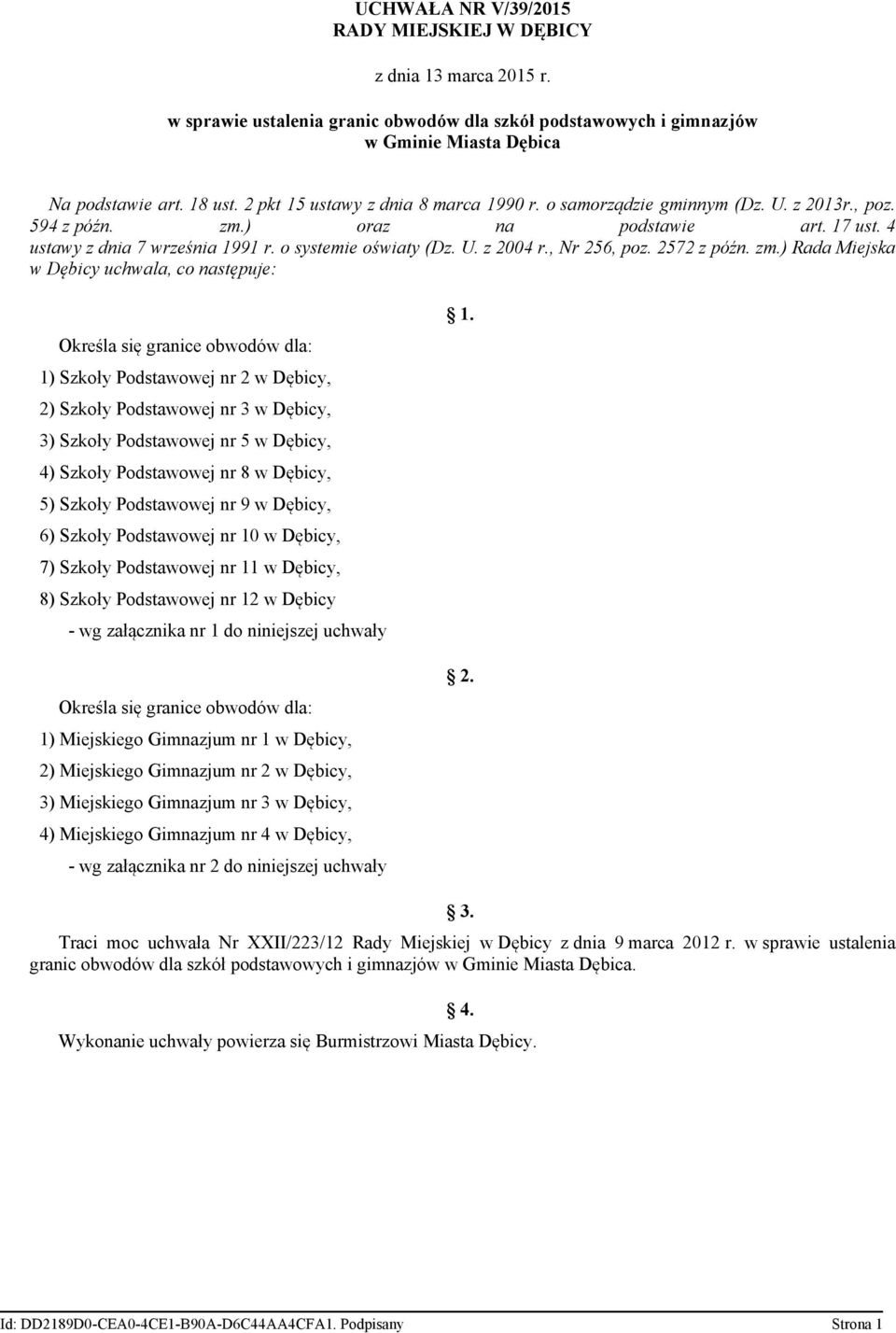 , Nr 256, poz. 2572 z późn. zm.