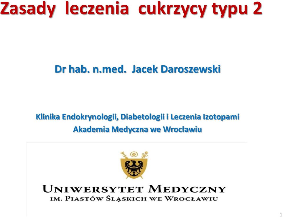 Jacek Daroszewski Klinika
