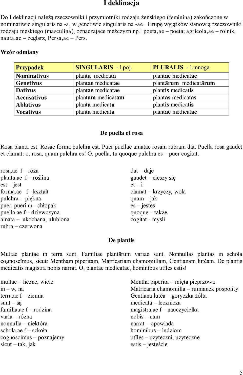 poj. PLURALIS - l.