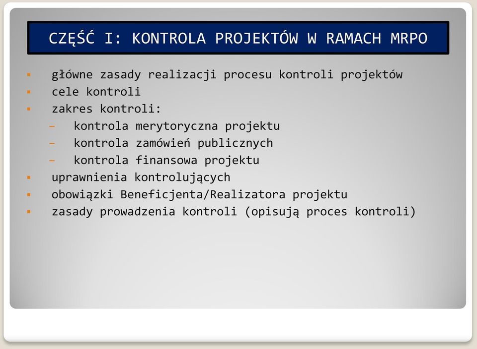 zamówień publicznych kontrola finansowa projektu uprawnienia kontrolujących