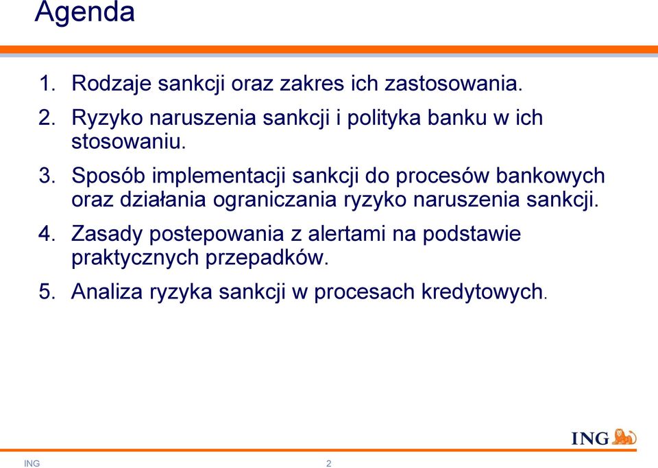 Sposób implementacji sankcji do procesów bankowych oraz działania ograniczania ryzyko