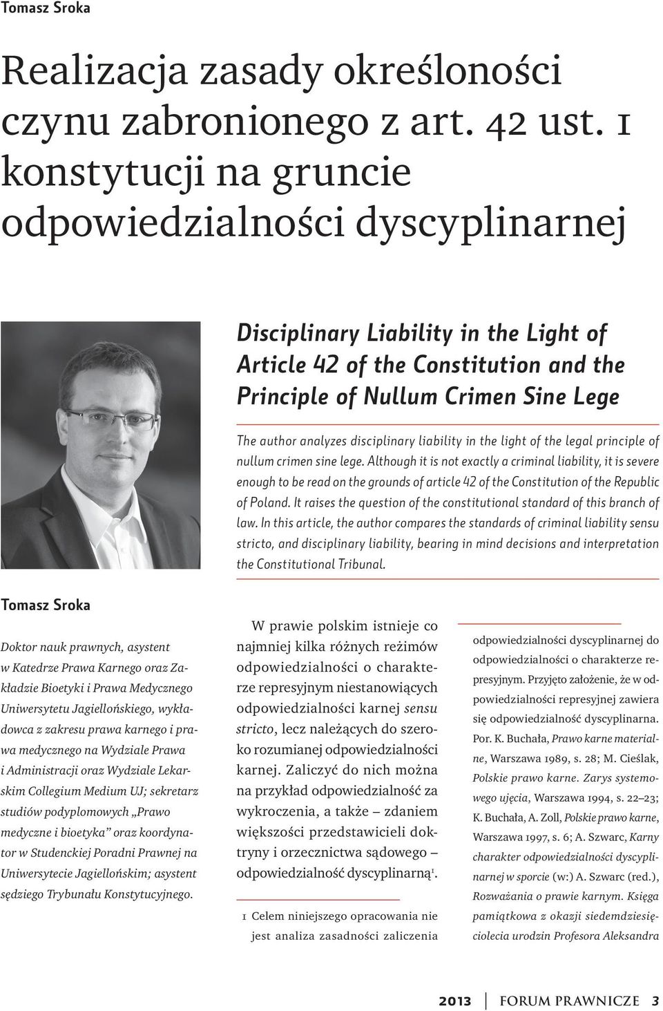 disciplinary liability in the light of the legal principle of nullum crimen sine lege.