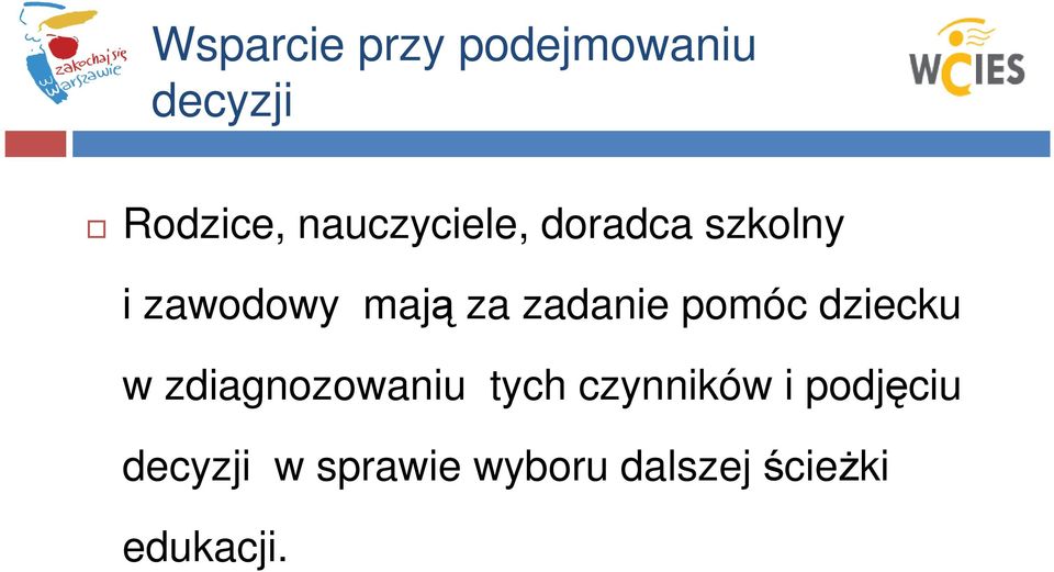 zadanie pomóc dziecku w zdiagnozowaniu tych