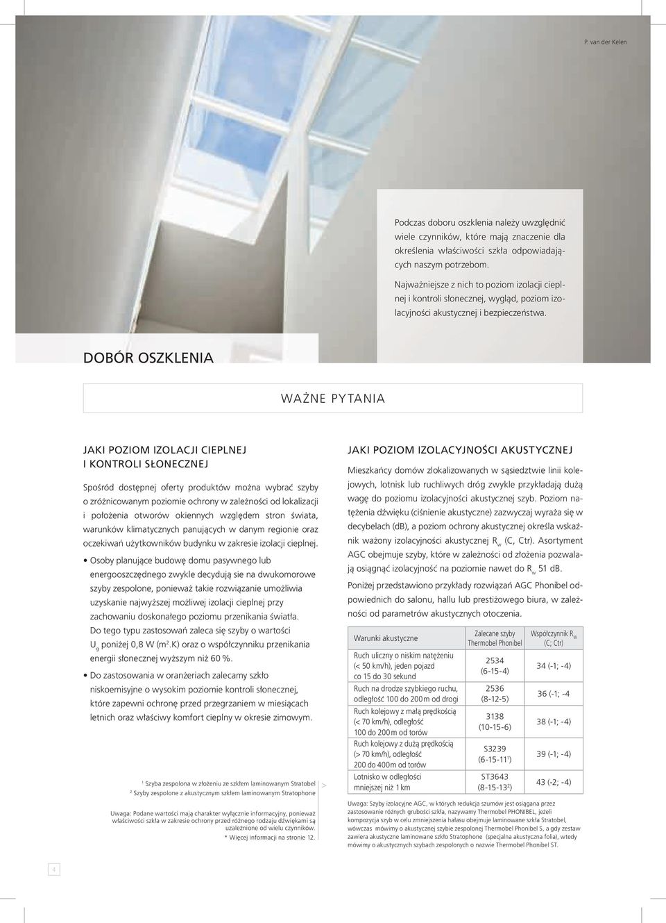 DObóR OSzkLEniA WAżNE PyTANIA jaki POziOm izolacji CiEPLnEj i kontroli SłOnECznEj Spośród dostępnej oferty produktów można wybrać szyby o zróżnicowanym poziomie ochrony w zależności od lokalizacji i