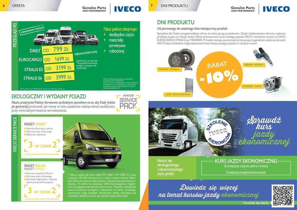 ZOSTAŁY OBLICZONE NA PODSTAWIE PRZYKŁADOWYCH POJAZDÓW DAILY 35C13 I 50C15, EUROCARGO 150E22 MY08 ORAZ AS440S46T/P Euro 5 AS440S46T/P Euro 6.