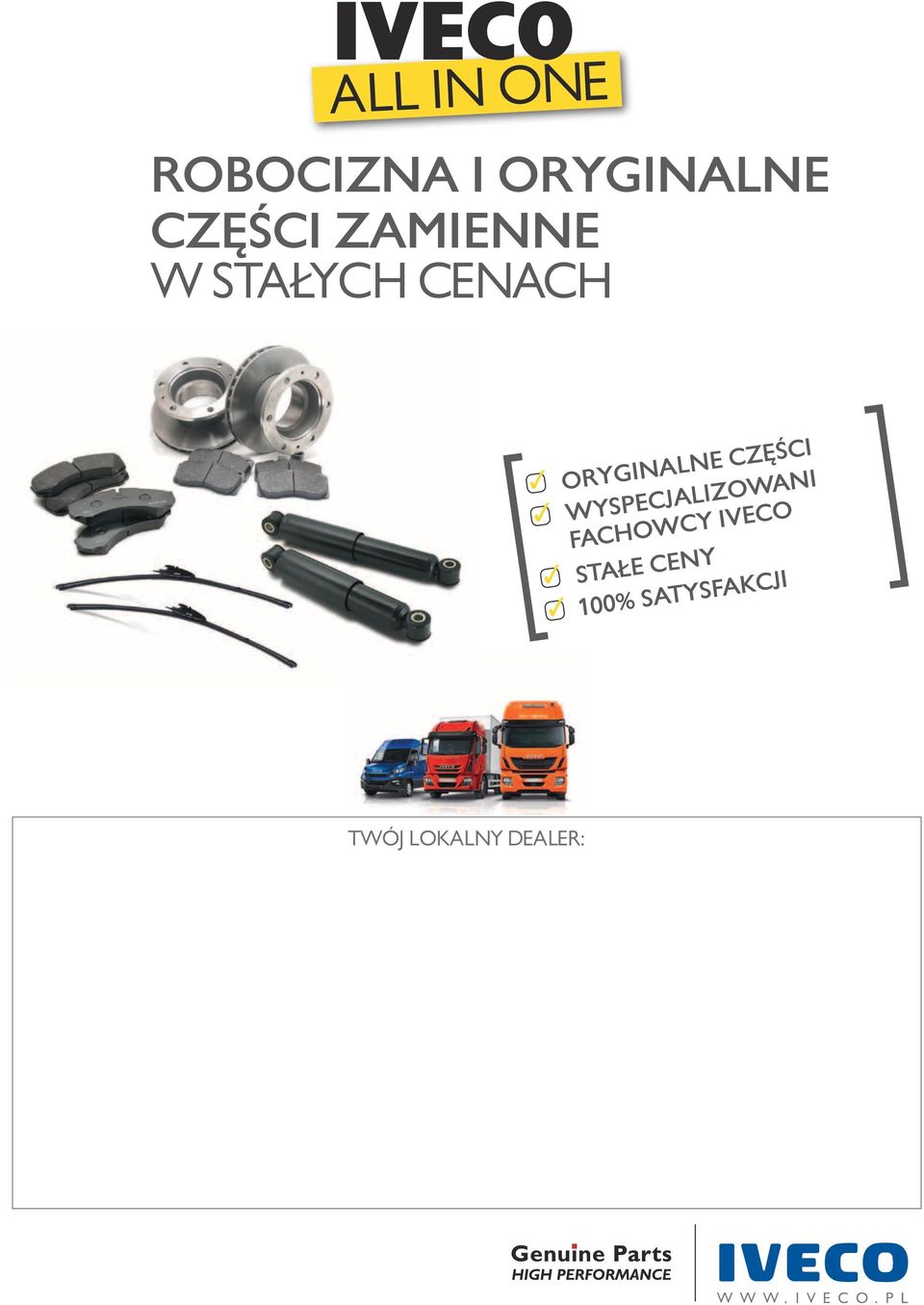 WYSPECJALIZOWANI FACHOWCY IVECO STAŁE CENY 100%
