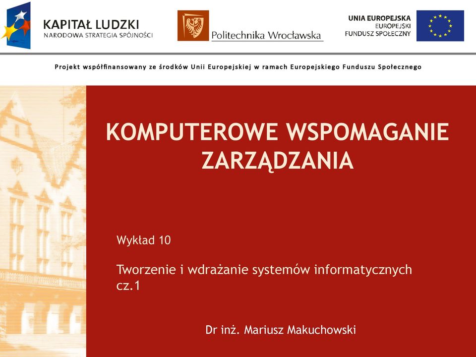 i wdrażanie systemów