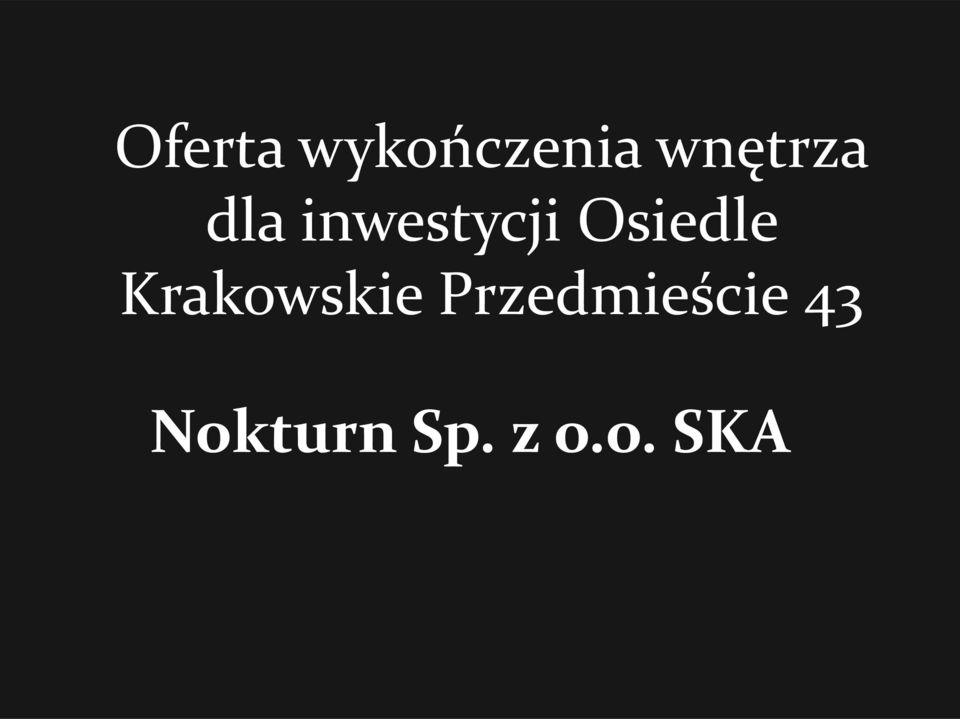 Osiedle Krakowskie