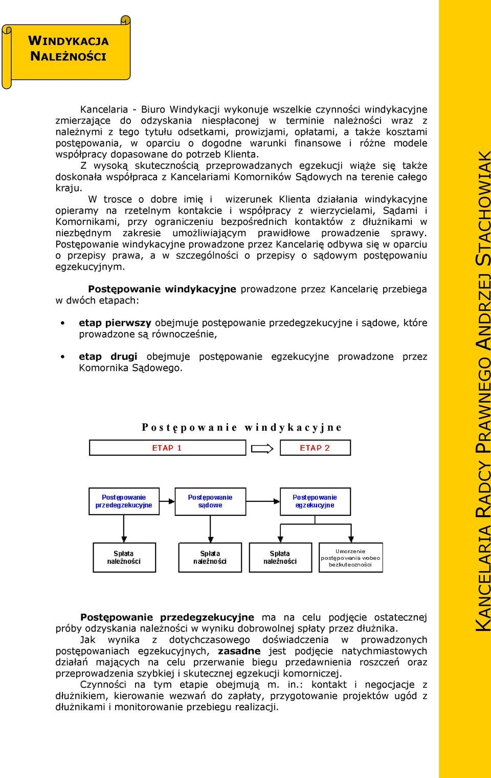 Z wysoką skutecznością przeprowadzanych egzekucji wiąże się także doskonała współpraca z Kancelariami Komorników Sądowych na terenie całego kraju.