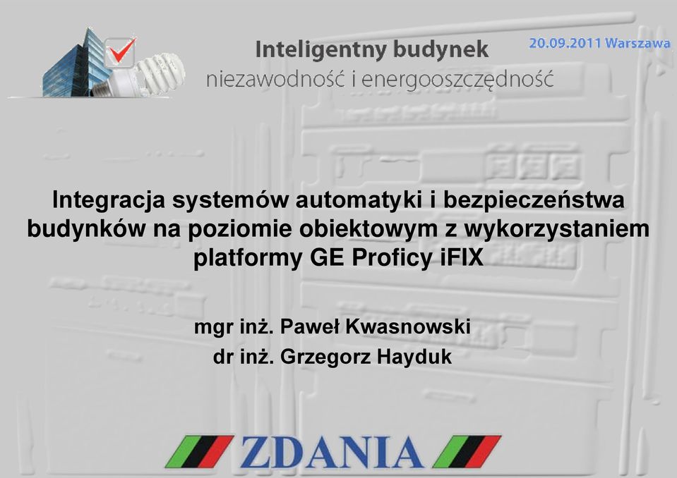 obiektowym z wykorzystaniem platformy GE